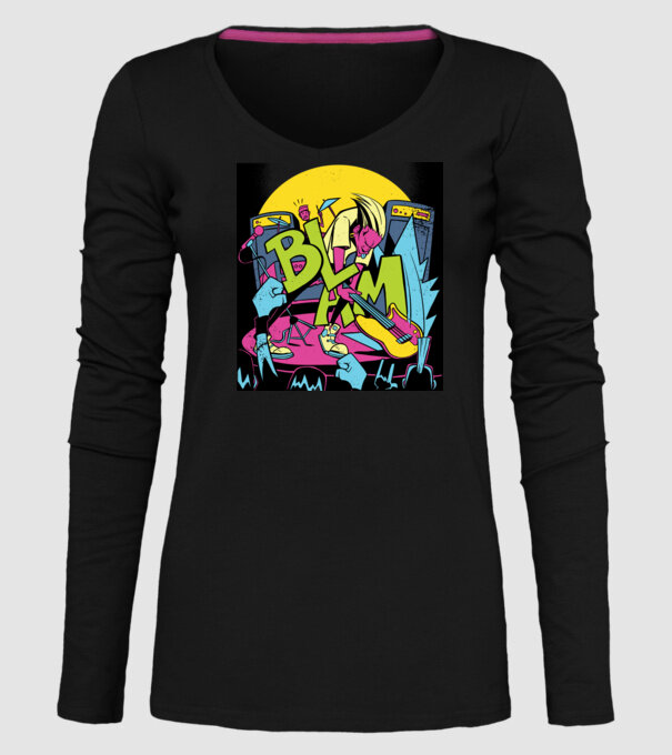 Star rock model negru pe tricou
