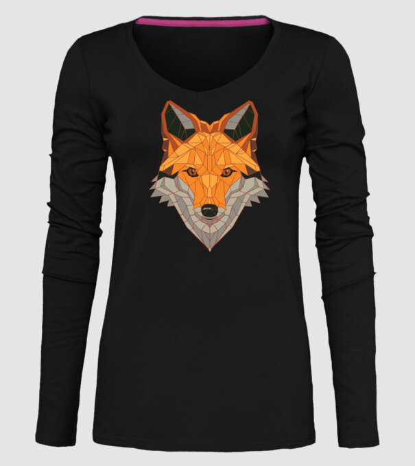 Cap de Vulpe model negru pe tricou