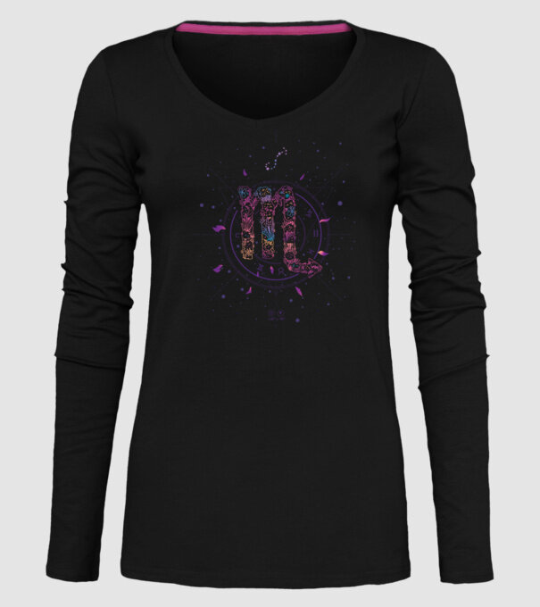 Scorpio Zodiac model negru pe tricou