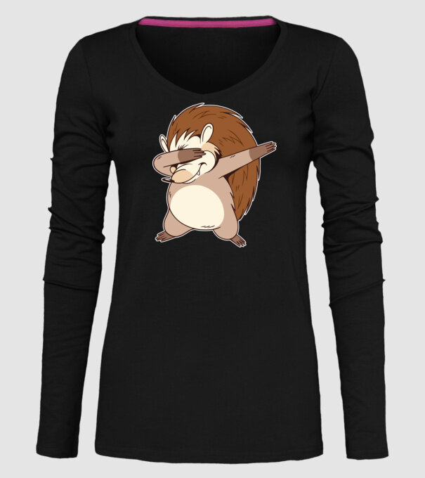 Arici DAB model negru pe tricou