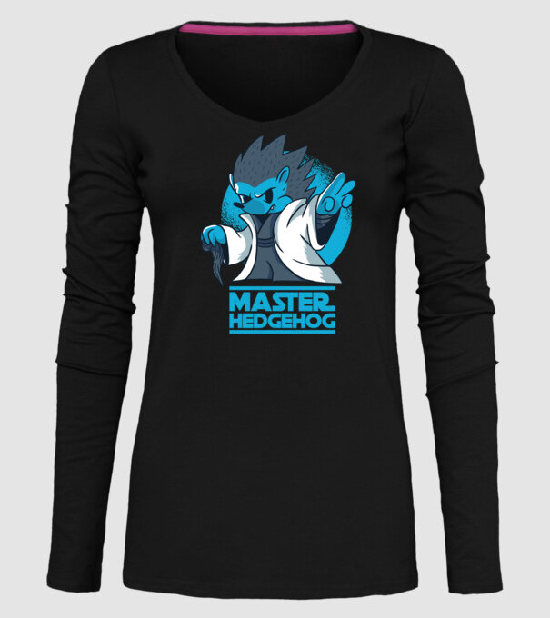 Maestru Arici model negru pe tricou