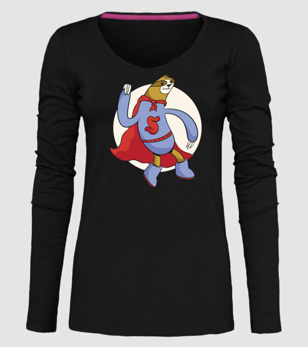 Leneș supererou model negru pe tricou