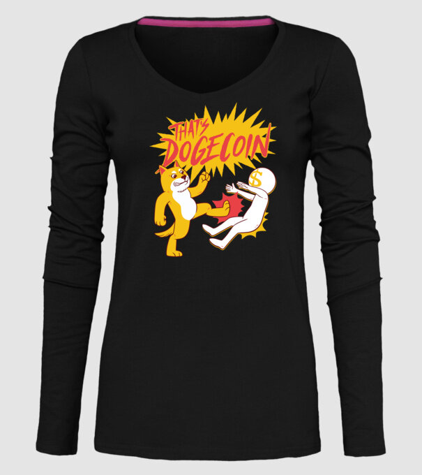 Thats Dogecoin model negru pe tricou