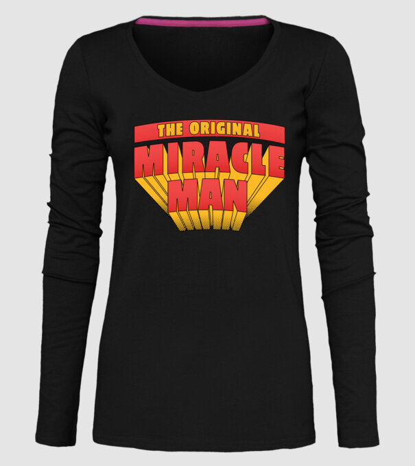The Original Miracle Man model negru pe tricou