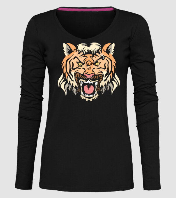 Tiger King Tigru model negru pe tricou