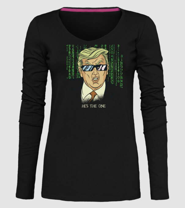 Trump Mátrix model negru pe tricou