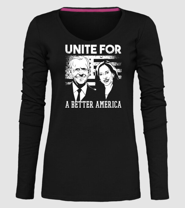 Unite for a better America - Biden Harris model negru pe tricou