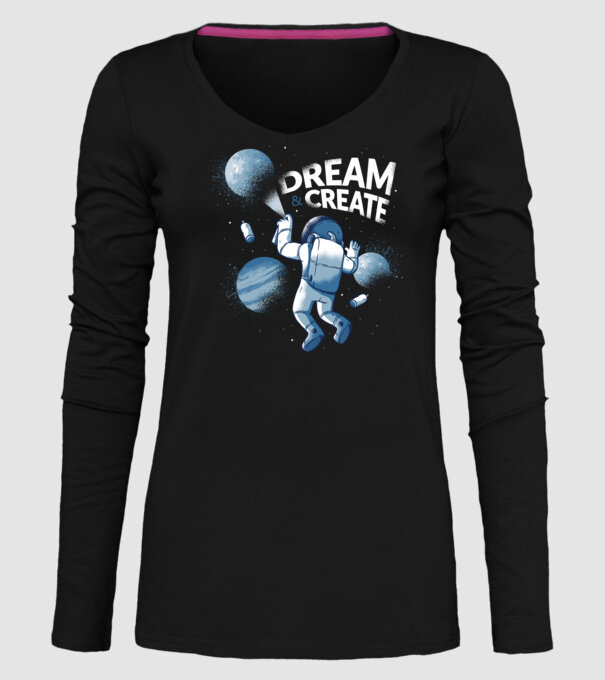 Graffiti Astronaut model negru pe tricou