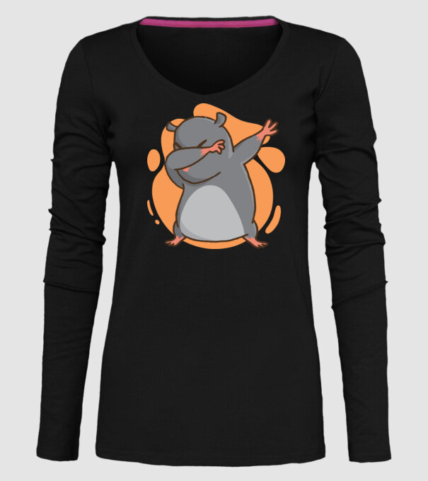 Cârtiță DAB model negru pe tricou