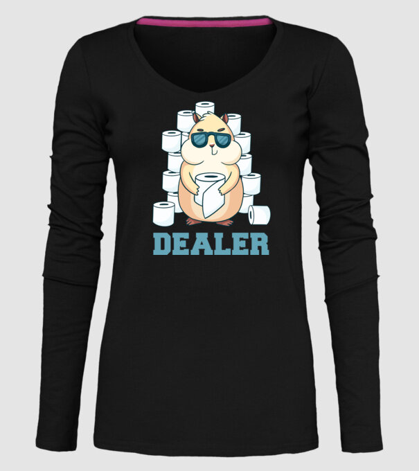 Dealer model negru pe tricou