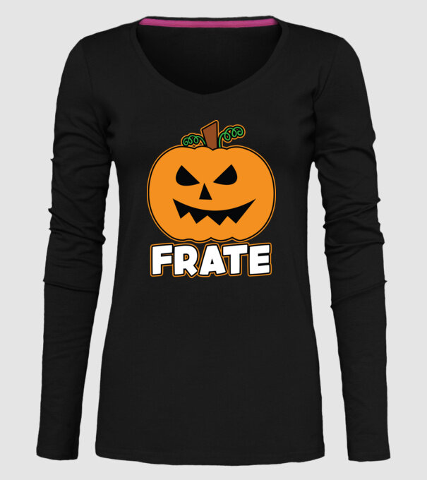 frate model negru pe tricou