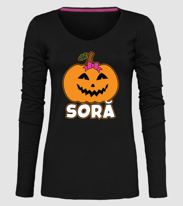 soră model negru pe tricou