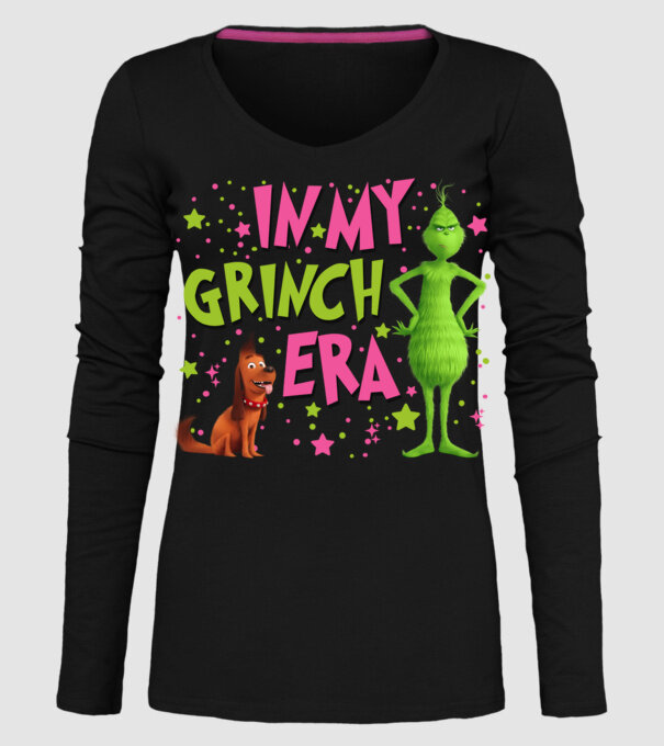 In my Grinch era model negru pe tricou