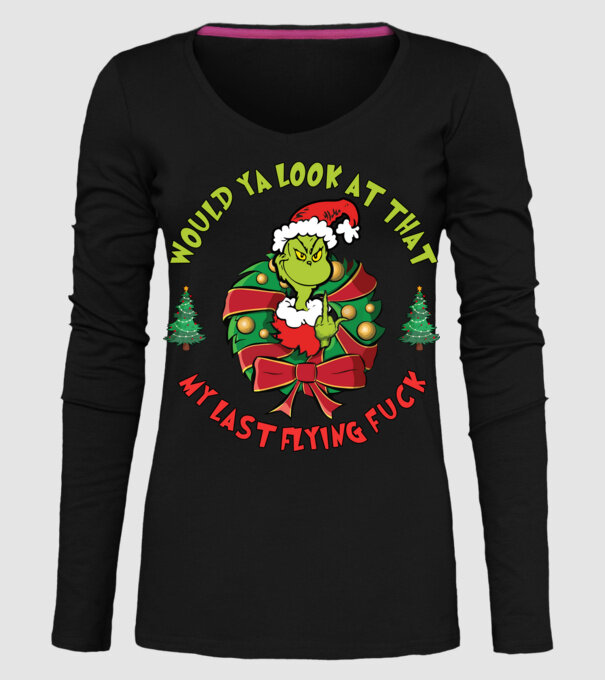 Would ya look at that - Grinch model negru pe tricou