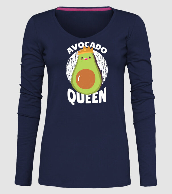 Avocado Queen Regina Avocado model albastru închis pe tricou