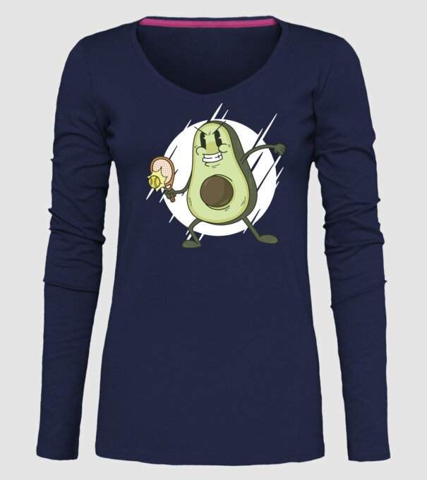 Tenis Avocado model albastru închis pe tricou