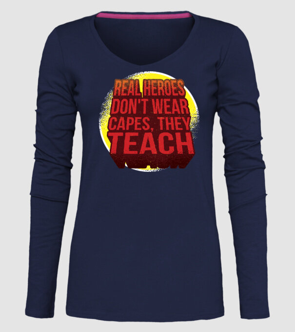 Adevărații eroi predau model albastru închis pe tricou