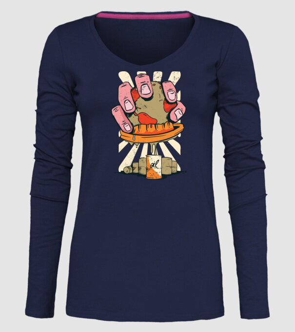 Epuizarea Pământului model albastru închis pe tricou