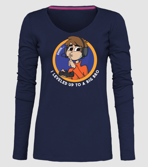 Gamer Frate mai mare model albastru închis pe tricou
