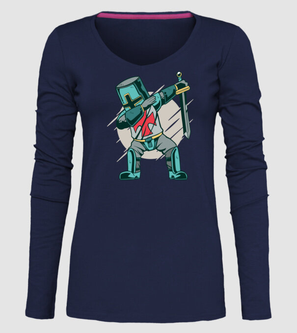 Cavaler DAB model albastru închis pe tricou