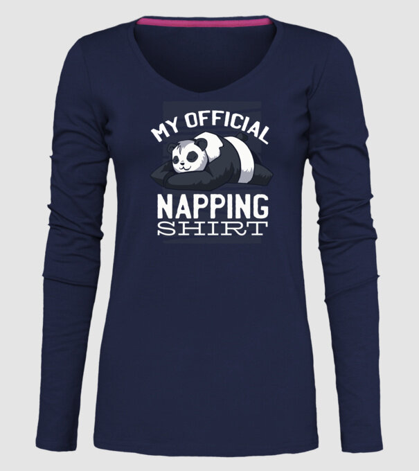 This is my official napping T-shirt, tricou amuzant odihnă model albastru închis pe tricou
