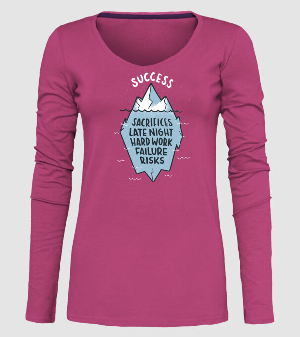 Succesul este doar vârful icebergului model roz pe tricou
