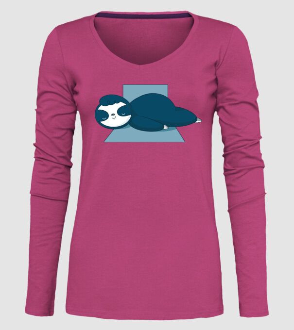 Leneș dormind model roz pe tricou