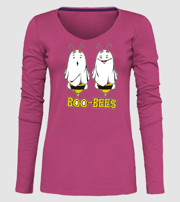 Boo Bees - Albine fantomă Halloween model roz pe tricou