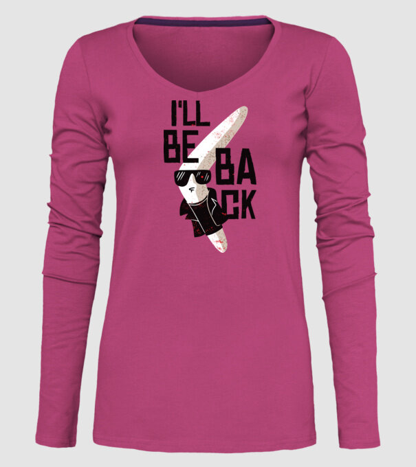 'Boomerang - Mă voi întoarce - I''ll be back' model roz pe tricou