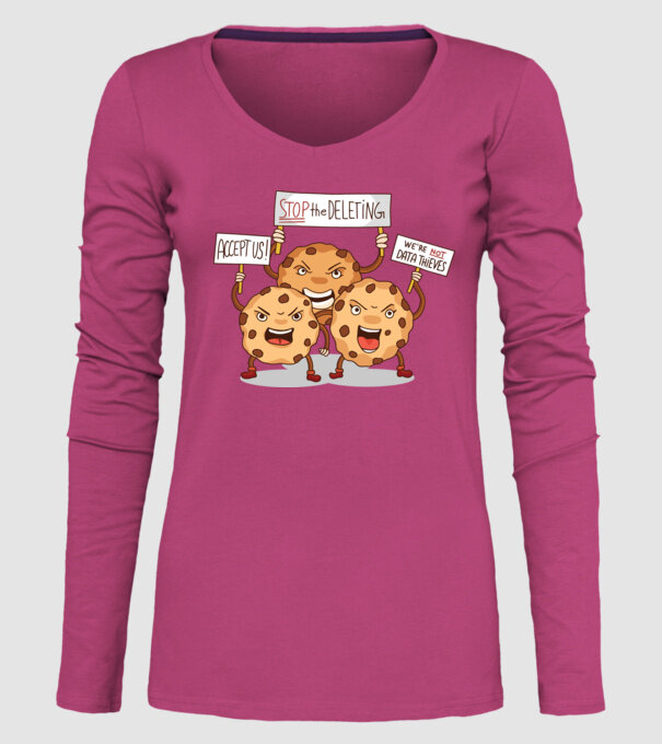 Protest Cookie model roz pe tricou