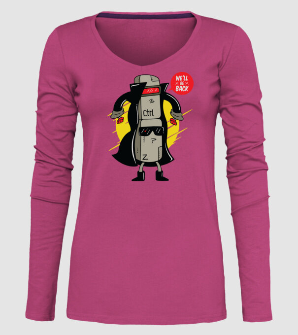 Ctrl Z Terminator Parodie model roz pe tricou