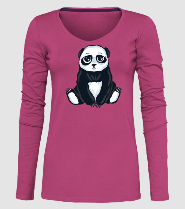 Panda drăguț model roz pe tricou