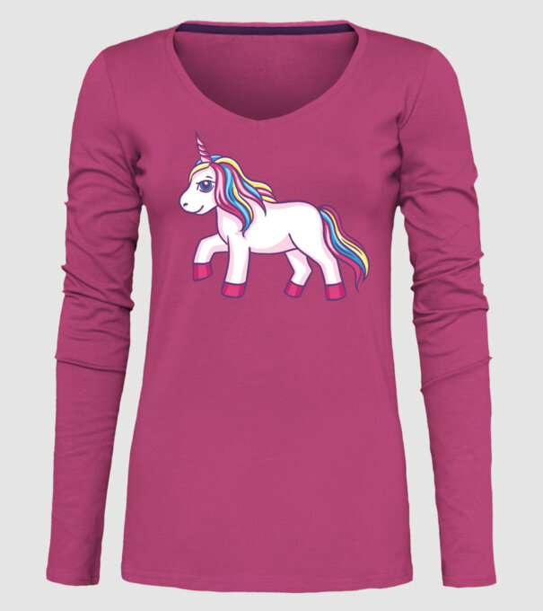 Unicorn drăguț model roz pe tricou