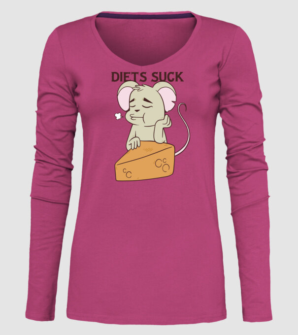 Șoricel diet model roz pe tricou