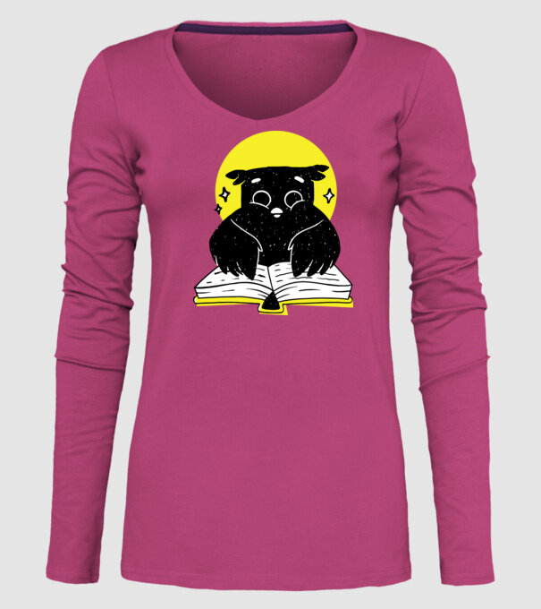 Bufniță de noapte model roz pe tricou