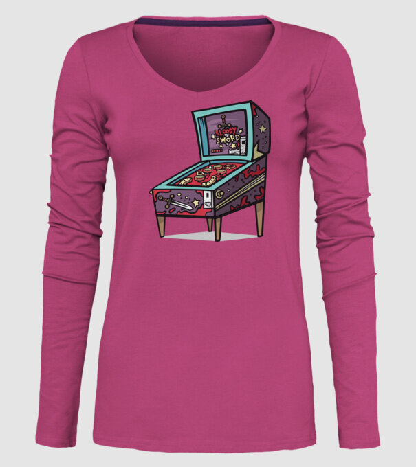 Flipper model roz pe tricou