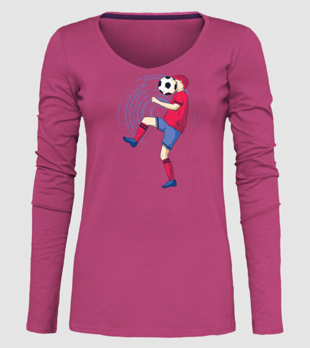 Fotbalist model roz pe tricou
