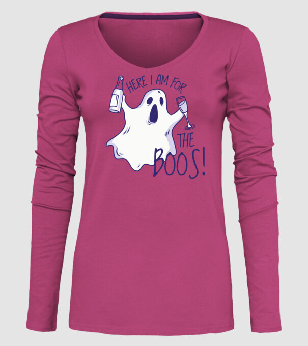 Here I am for the Boos model roz pe tricou
