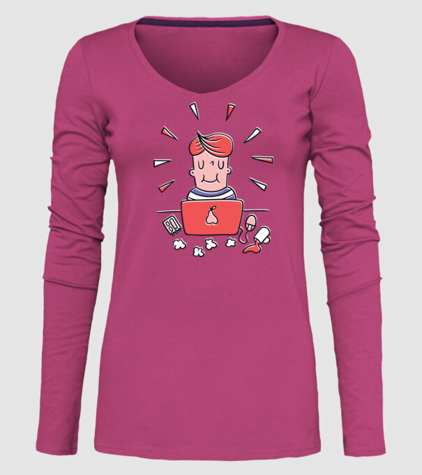 Imagine Home Office model roz pe tricou