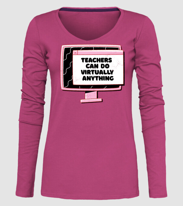 Home Office Pentru profesori model roz pe tricou
