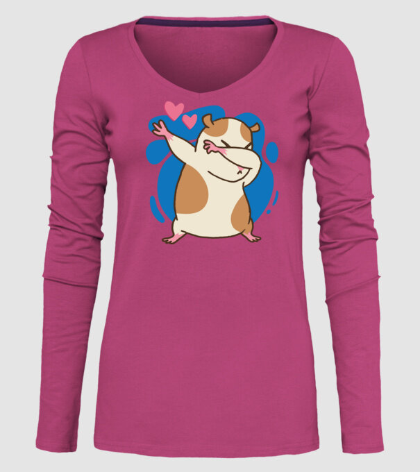 Hamster DAB model roz pe tricou