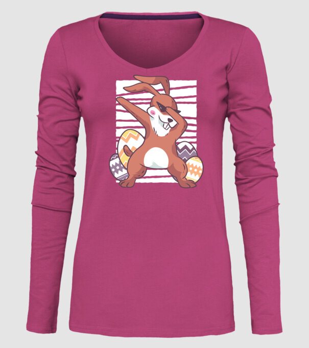 Iepure de Paște DAB model roz pe tricou