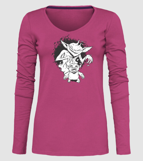 Umbră înfricoșătoare model roz pe tricou