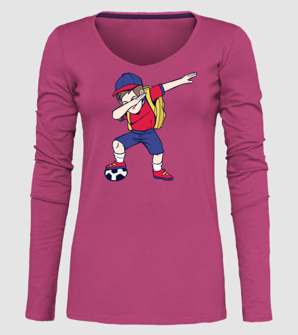 Școlar Fotbalist DAB model roz pe tricou