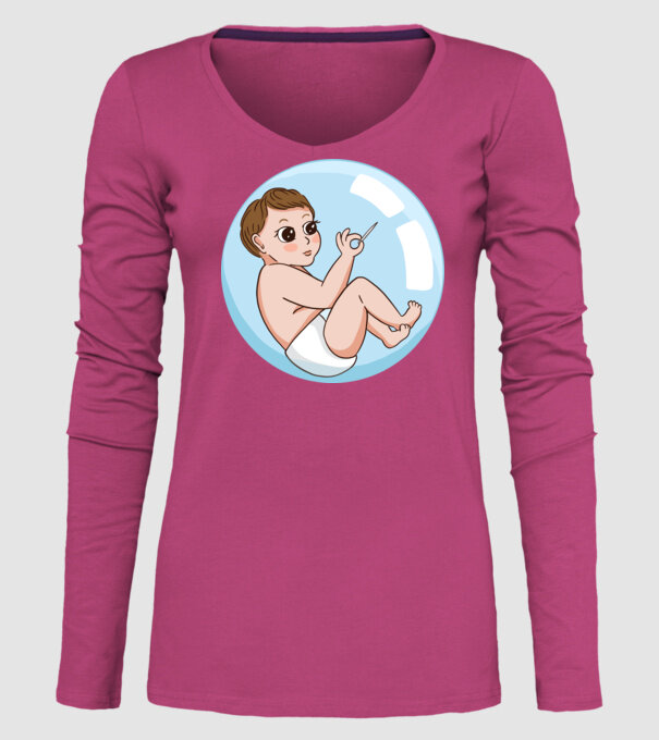 Bebeluș model roz pe tricou