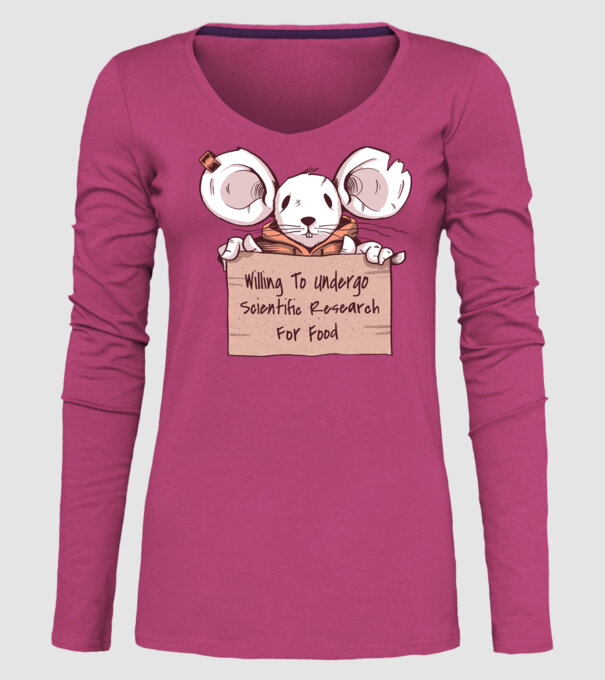 Șoarece Cerșetor model roz pe tricou