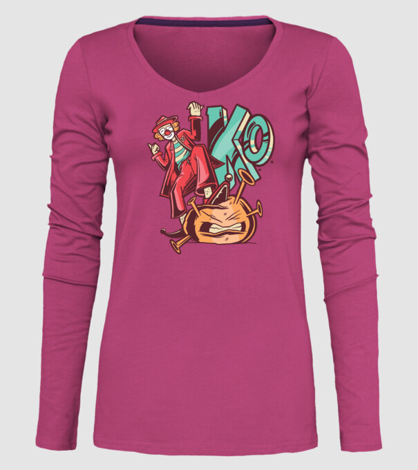 Coronavirus KO model roz pe tricou