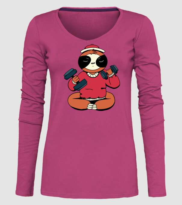 Antrenament Leneș model roz pe tricou