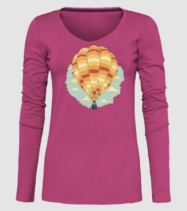 Aerostat model roz pe tricou
