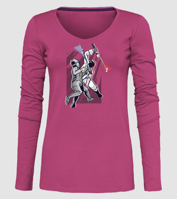 Sabie laser scrimă model roz pe tricou